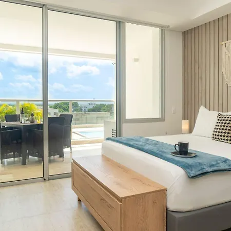 Cb543 | Boho Con Balcón + Piscina + Wifi Veloz Apartamento